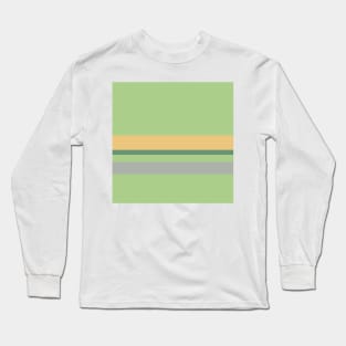 A delightful assortment of Silver Foil, Onyx, Oxley, Laurel Green and Sand stripes. Long Sleeve T-Shirt